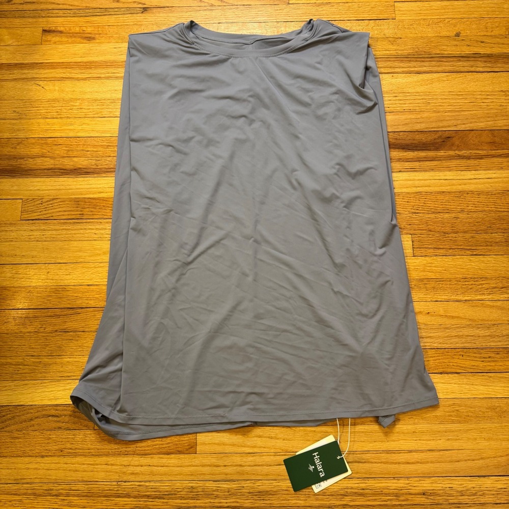 Halara Plus Size Round Neck Cool Touch Yoga Tank Top-UPF50+ Sz 3X NWT Night Owl - Picture 7 of 13